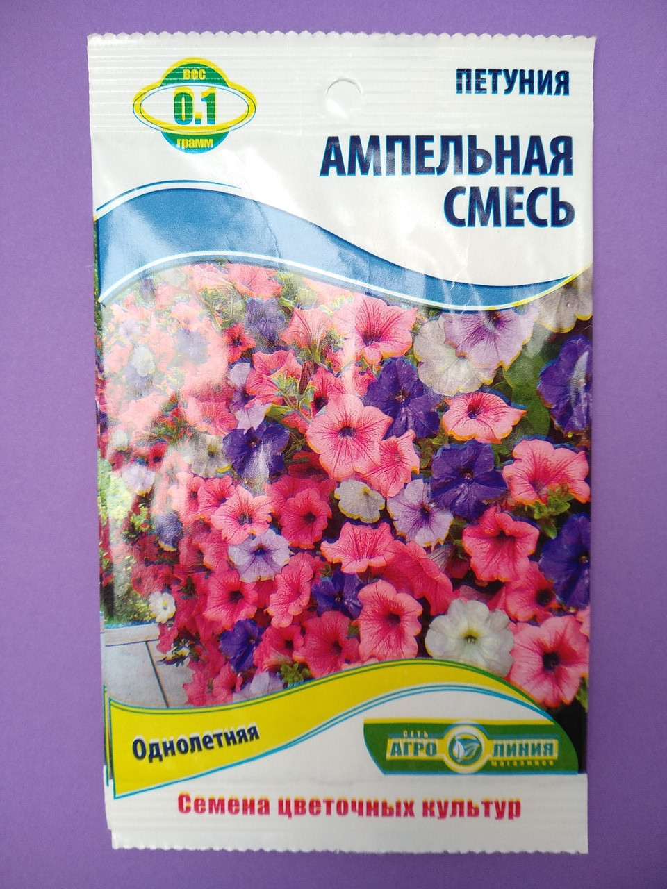 Семена цветов Петуния Ампельная смесь 0,1 грамм - фото 1 - id-p10429916