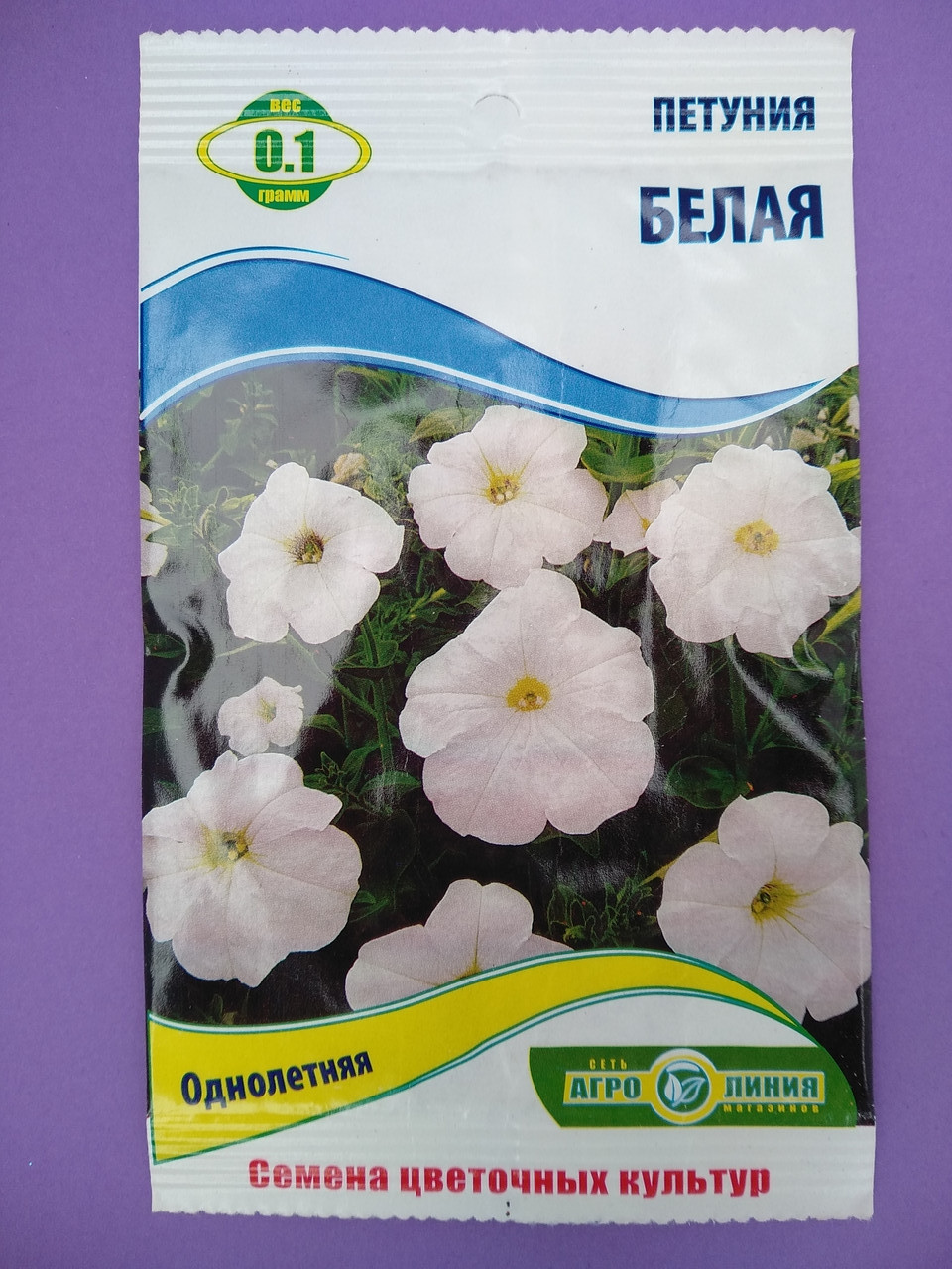 Семена цветов Петуния белая 0,1 грамм - фото 1 - id-p10429921