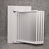 Стенд-книжка универсальная. С пластмассовыми карманами (Белая), фото 3