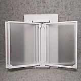 Стенд-книжка универсальная. С пластмассовыми карманами (Белая), фото 5