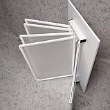 Стенд-книжка универсальная. С пластмассовыми карманами (Белая), фото 6