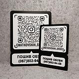Пластиковая табличка  Инстаграм визитка с Вашей рекламой и номером телефоном, фото 3