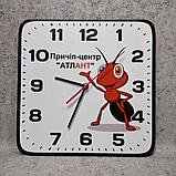 Часы настенные С вашим логотипом квадратные со скруглёнными углами, фото 4