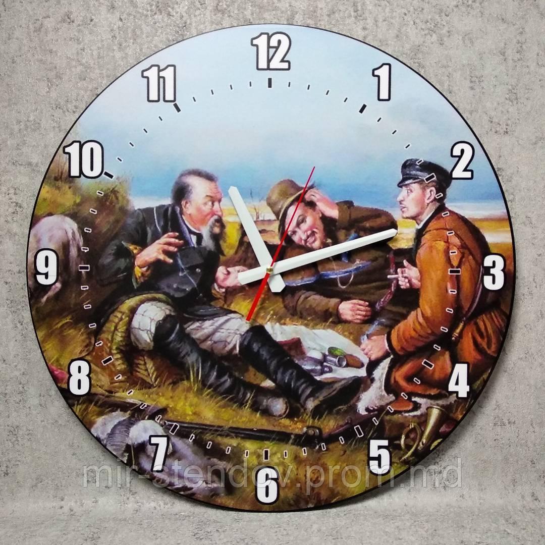 Часы "Охотники на привале", фото 1