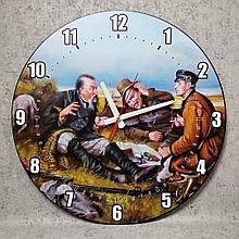 Часы "Охотники на привале"