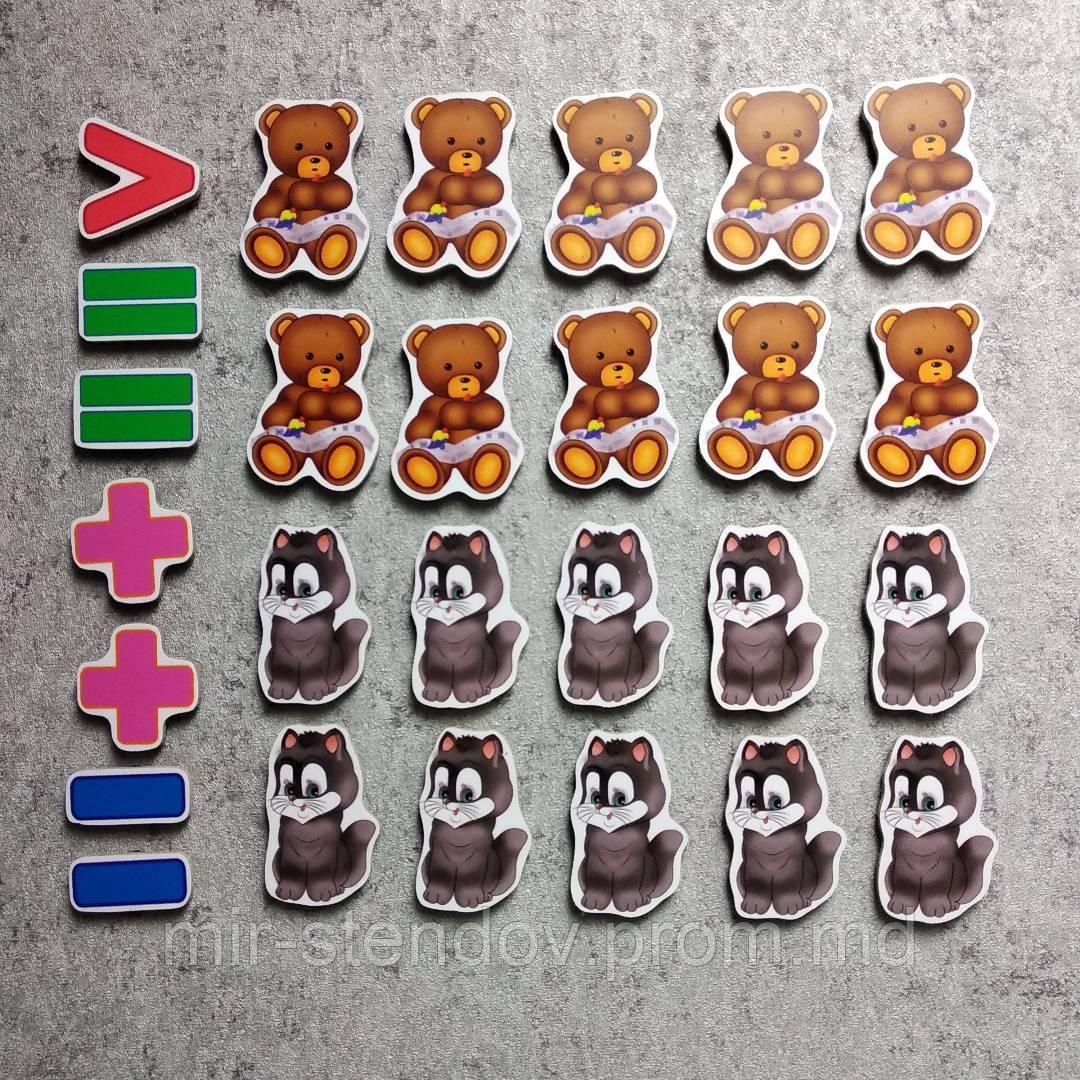 Магнитная математика Медвежата и кошки, фото 1