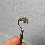 Зонд логопедический Ёжик с металлической ручкой (Маленький), фото 3