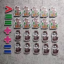 Магнитная математика Волчата и Котята