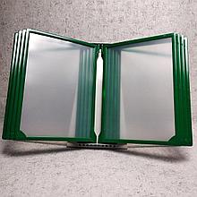 Настольная демосистема  на 10 карманов. Зелёная