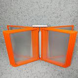 Настольная демосистема  на 10 карманов Красная. Оранжевая, фото 2