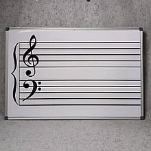 Магнитно-маркерная доска Нотный стан