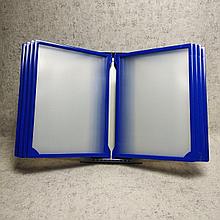 Настольная демосистема  на 10 карманов. Синяя