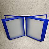 Настольная демосистема  на 10 карманов. Синяя, фото 3