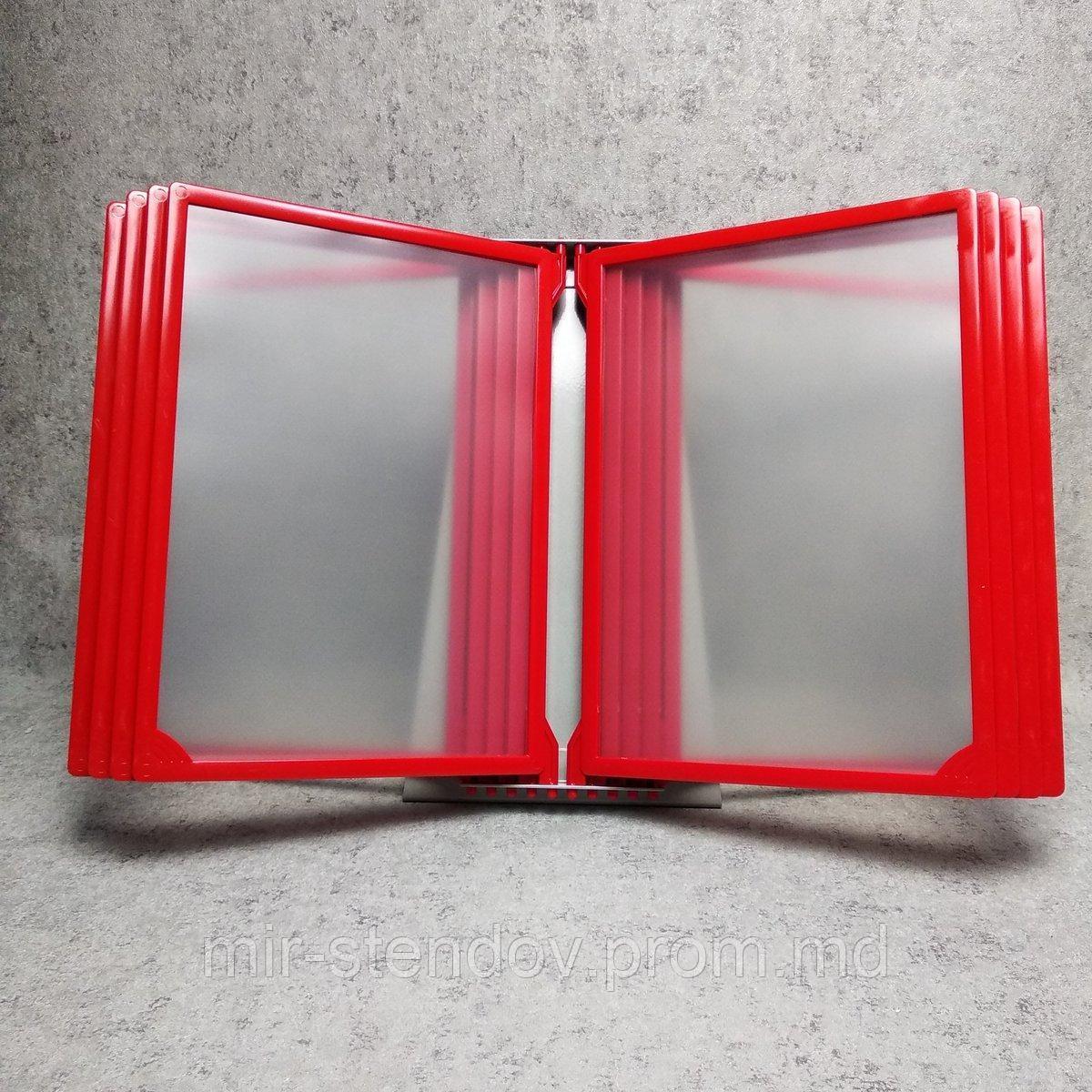 Настольная демосистема  на 10 карманов Красная, фото 1