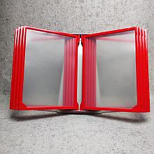 Настольная демосистема  на 10 карманов Красная