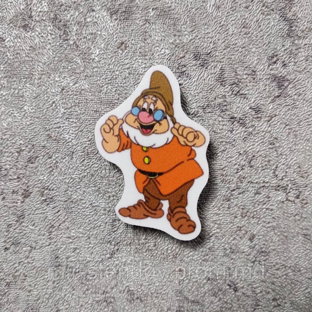 Магнитик канцелярский Гном (оранжевый), фото 1