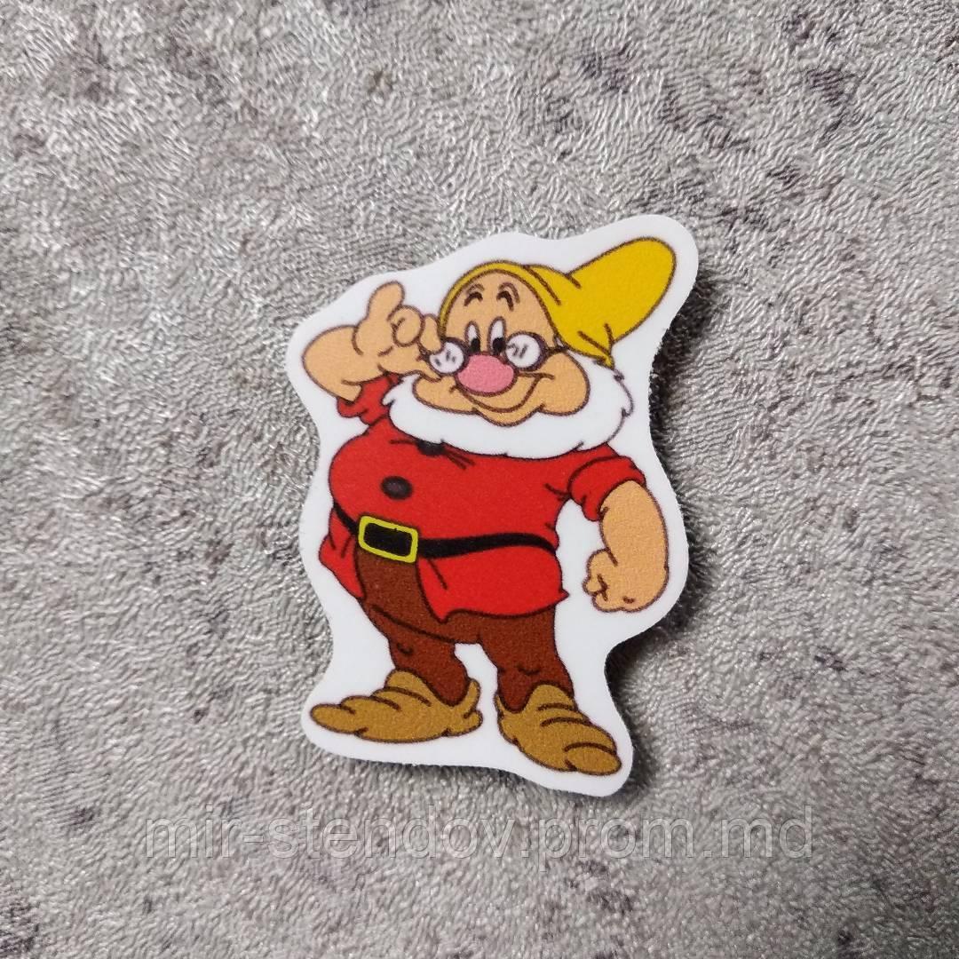 Магнитик канцелярский Гномик красный, фото 1