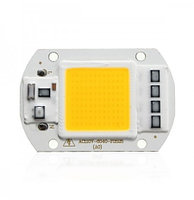 Светодиодная LED матрица 50w IC SMART CHIP 220V ( встроенный драйвер ) Теплый белый