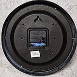 Часы настенные в пластиковом корпусе со стеклом. Зубная щетка (Оранж), фото 2