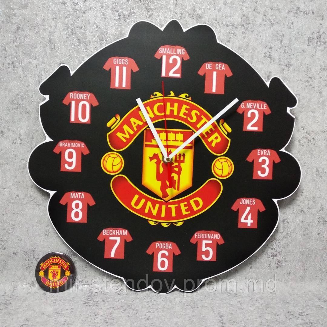 Настенные часы и магнит Манчестер Юнайтед - фото 1 - id-p5995721