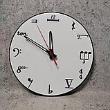 Часы настенные для кабинета музыки. Музыкальные цифры, фото 3