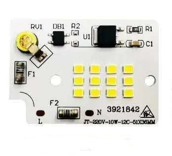 Светодиодный LED фито модуль 10Ватт SMD2835 12Led 220V для растений 51*36mm - фото 1 - id-p10170167