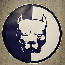 Наклейка на авто Питбуль