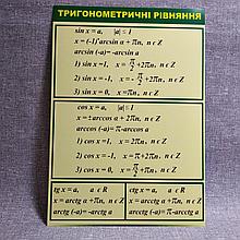Тригонометрические уравнения. Стенд для кабинета математики