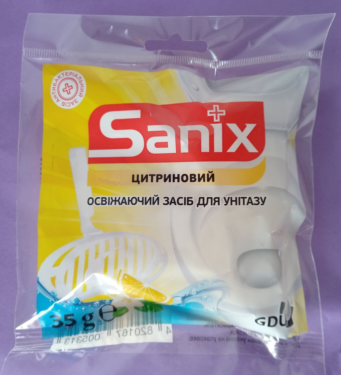 Подвесной блок для унитаза Sanix 35 г запах цитруса - фото 1 - id-p10443619
