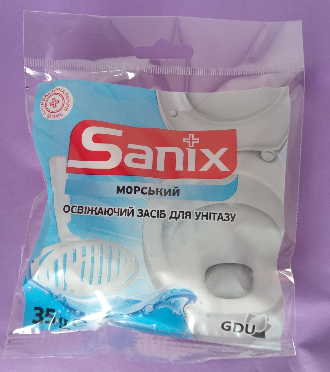 Подвесной блок для унитаза Sanix 35 г запах морской - фото 1 - id-p10443621