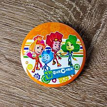 Значок металлический Фиксики с логотипом мультфильма