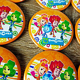 Значок металлический Фиксики с логотипом мультфильма, фото 3