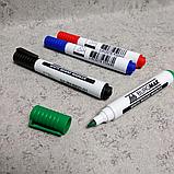 Набор разноцветных маркеров для досок BUROMAX (4 шт), фото 3