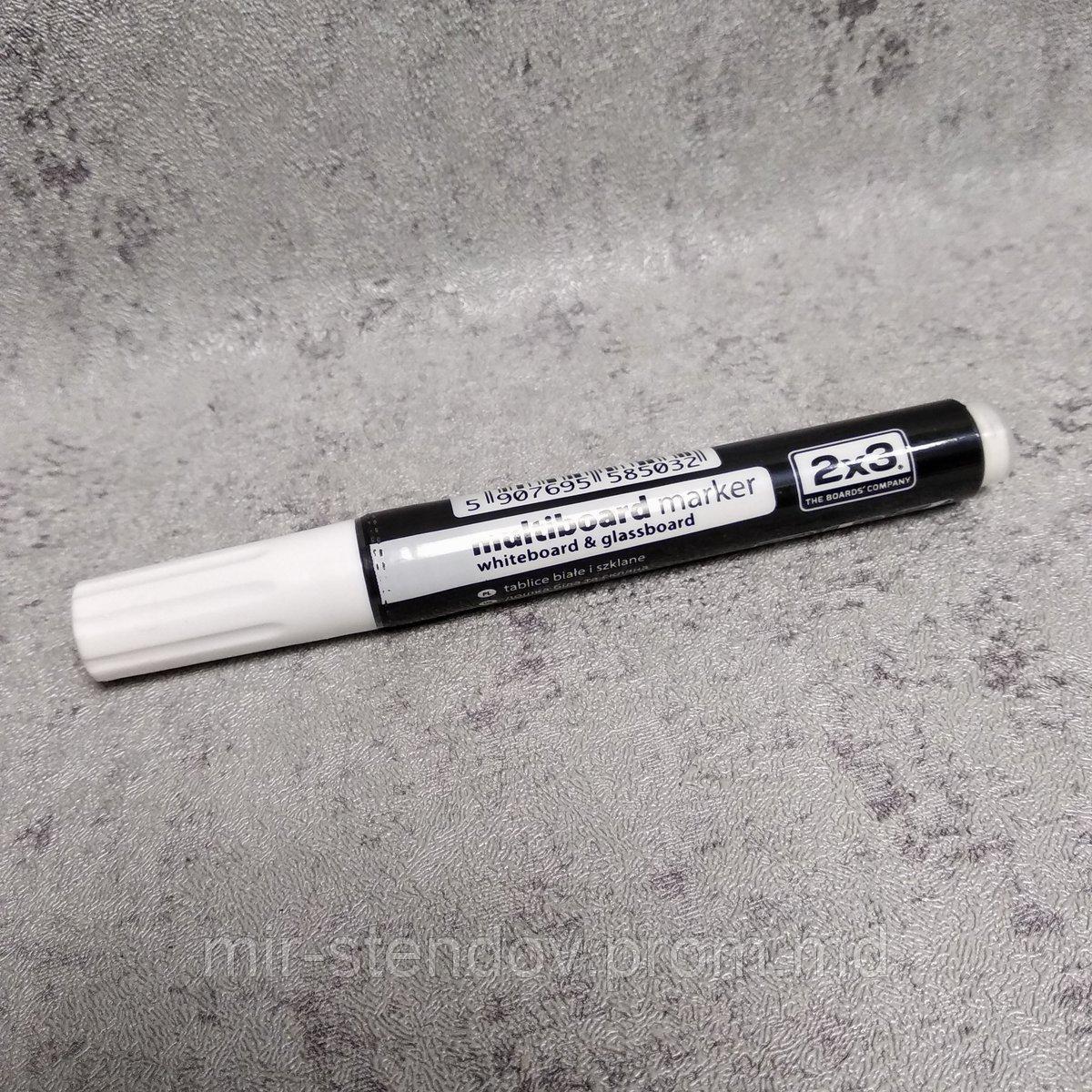 Маркер для доски белый ТОВ "2х3 Україна", фото 1