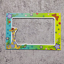 Магнитная рамка на холодильник Жираф
