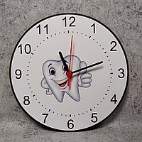 Часы настенные для стоматологии. Зубик-смайл