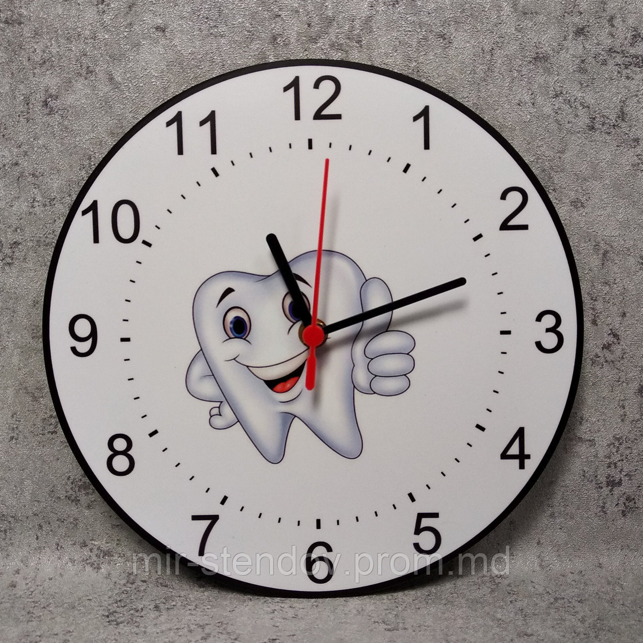 Часы настенные для стоматологии. Зубик-смайл - фото 1 - id-p10142508