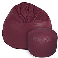 Complect Bean-bag Relax Bordo + Puf Cylinder