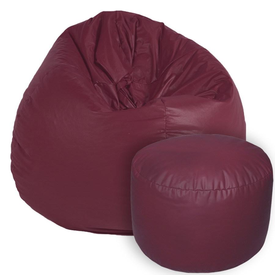 Complect Bean-bag Relax Bordo + Puf Cylinder - фото 1 - id-p10444146