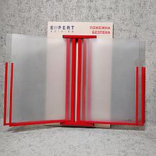 Уголок пожарной безопасности с Вашим логотипом на 5 карманов (Бежевый)