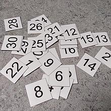 Наклейки цифры дополнительные