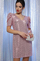 Платье Элозия к/р розовый-розовый