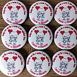 Значок для свуадьбы "Спасибо, что вы с нами в этот день", фото 2