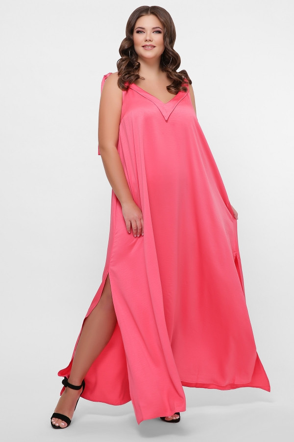 0302 Платье пляжное розовый - фото 1 - id-p10444569