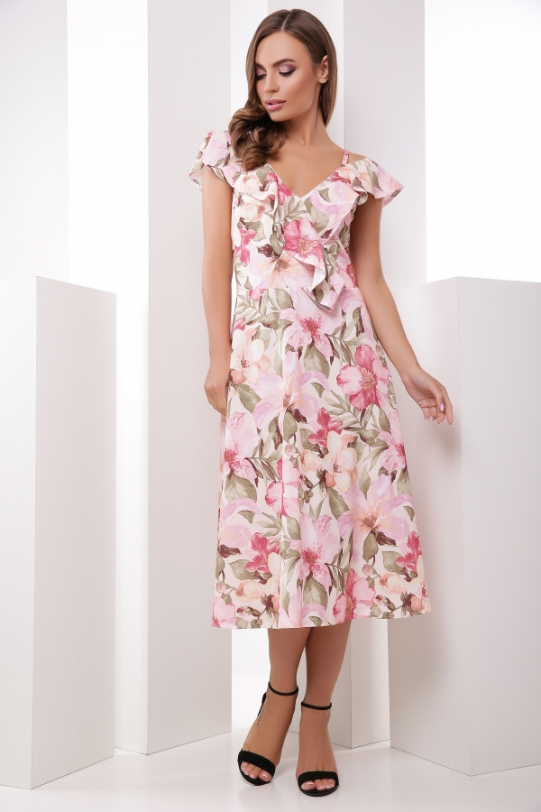 Платье 1857 розовый - фото 1 - id-p10444726
