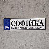 Номер на коляску "Мамина радость..." (Евросоюз UA) 28х8 см, фото 2