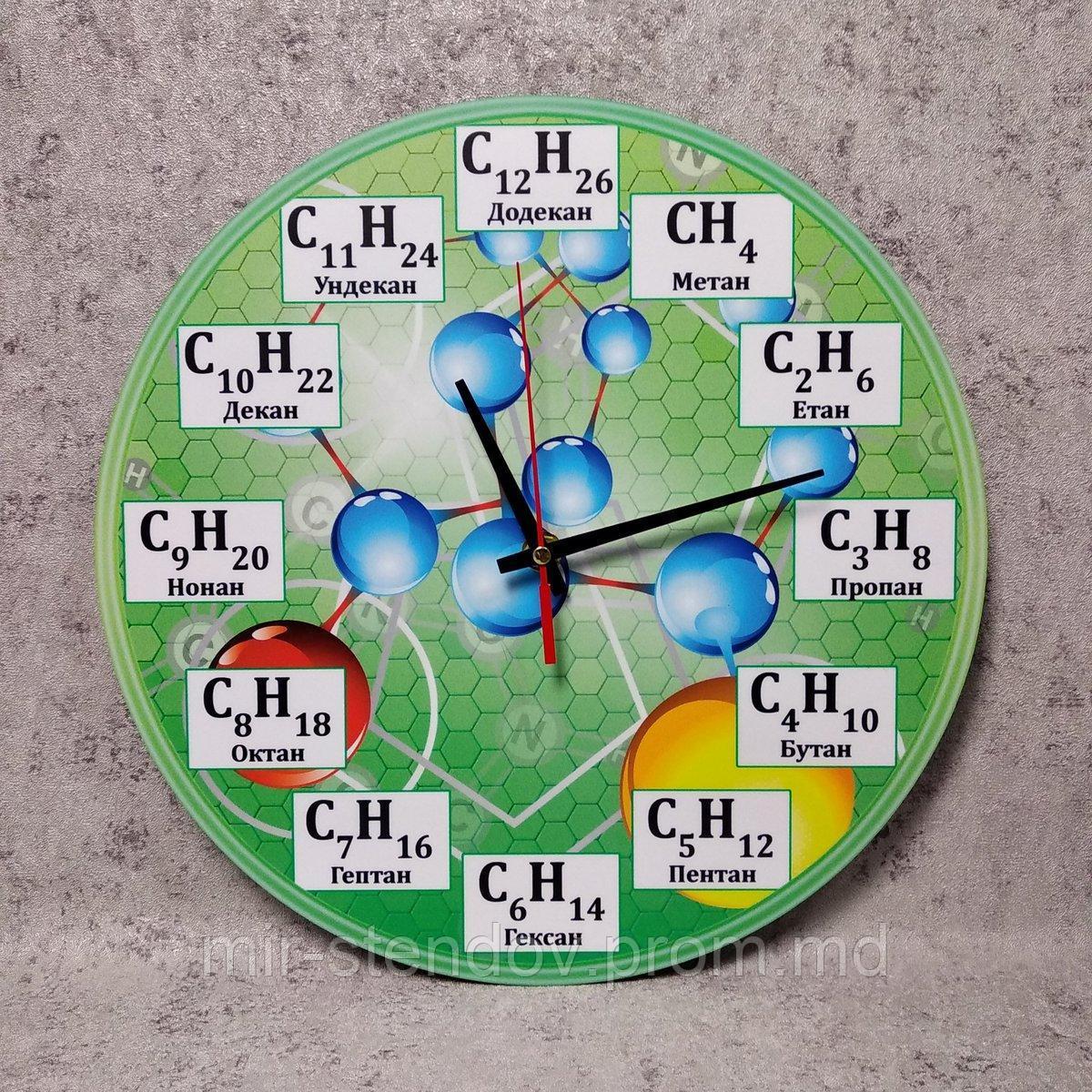 Настенные часы для Кабинета химии (Светло-зелёные) - фото 1 - id-p10445690