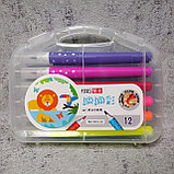 Фломастер - кисточка. Разноцветный набор из 12 штук (Лев), фото 2