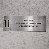 Таблички кабинетные для бизнес-центра в едином стиле  (Цвет металл), фото 5