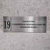 Таблички кабинетные для бизнес-центра в едином стиле  (Цвет металл), фото 8